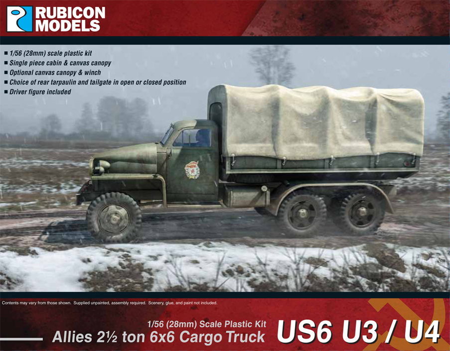280035 Rubicon Models US6 U3/U4 2 ton 6x6 Truck (Studebaker)