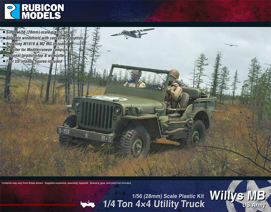 280049 Rubicon Models Willys MB  ton 4x4 Truck - US