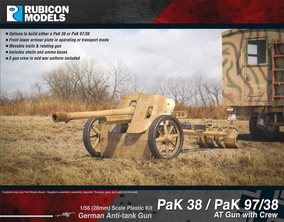 280058 Rubicon Models PaK 38 / PaK 97/38 AT Gun with Crew