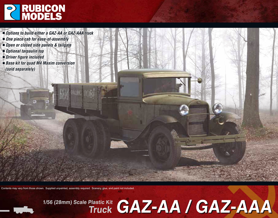 280063 Rubicon Models GAZ-AA/AAA Truck