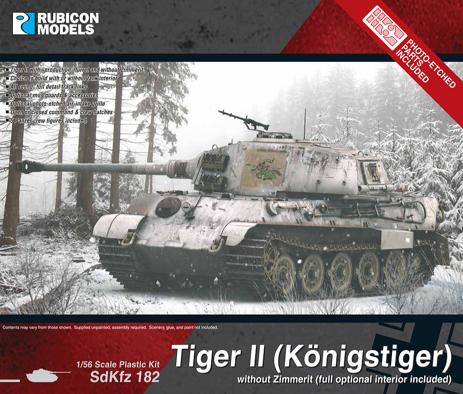 280099 Rubicon Models KING TIGER WITHOUT ZIMMERIT