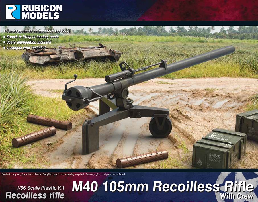 280130 Rubicon Models M40 105MM RECOILESS RIFLE