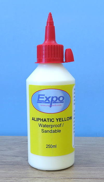47035 250ml Expo Aliphatic Yellow PVA - Waterproof/Sandable