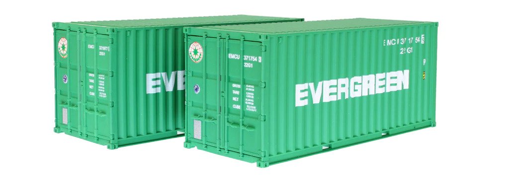 4F-028-055 Container 20FT EMCU EVERGREEN  Twin Pack75951 5 & 01151 3