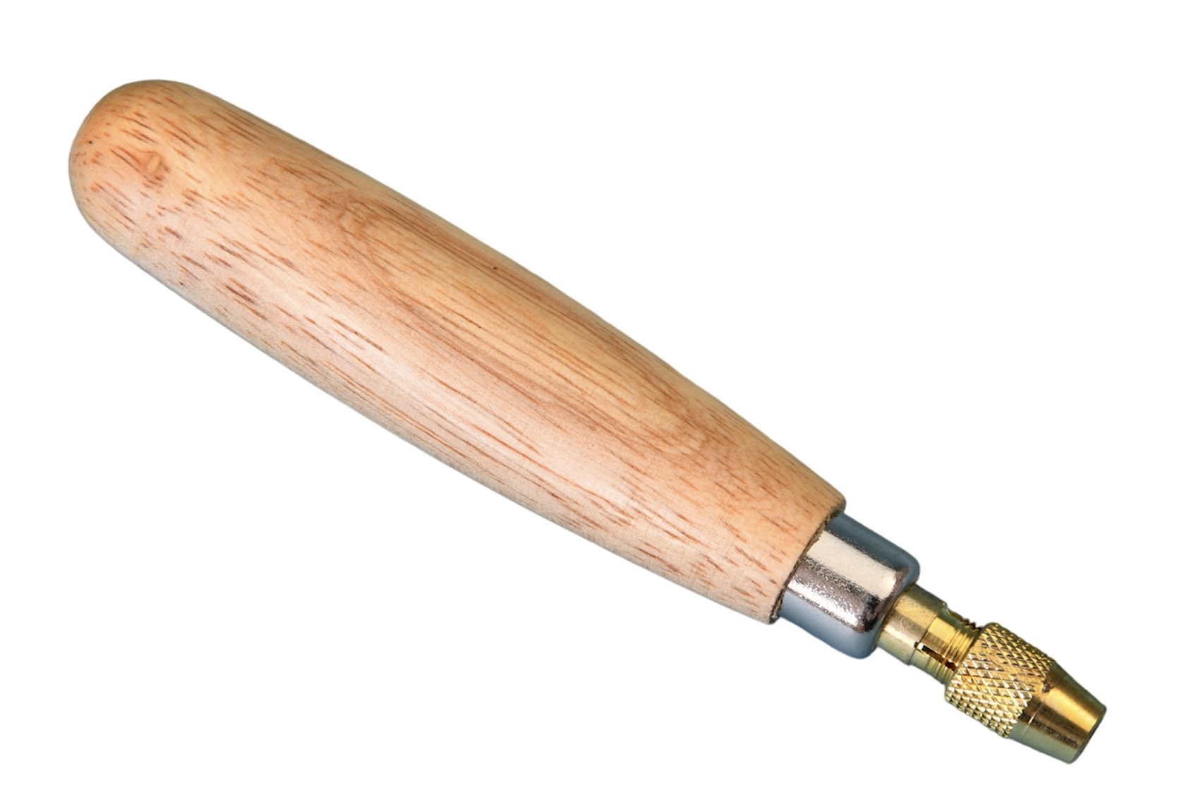 72519 Hardwood Needle File Handle with Brass Ferrule.