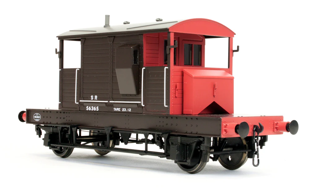 7F-100-100 Brake Van SR Brown / Red Small Letters Uneven Plank 56365