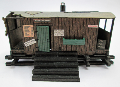 95872 OOGV2 Ancorton OO Gauge Guards Van Allotment Shed Kit