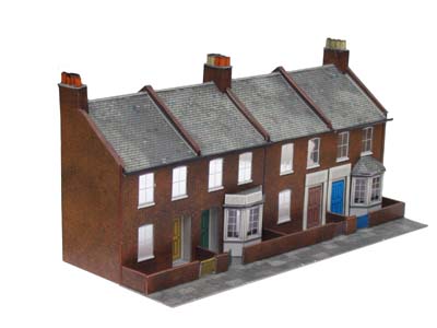 99056 C6 Superquick Red Brick Terrace House Fronts
