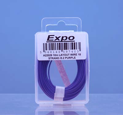 A22029 10 METRE ROLL OF Purple 18/0.1mm CABLE