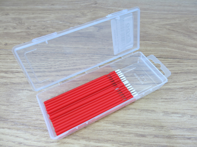 A45812 - 20 Piece Dispenser Box Medium Red Bendable Brush Applicators