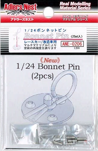 ANE0206 Adlers Nest 1:24 Bonnet Pin (2pcs) detail-up