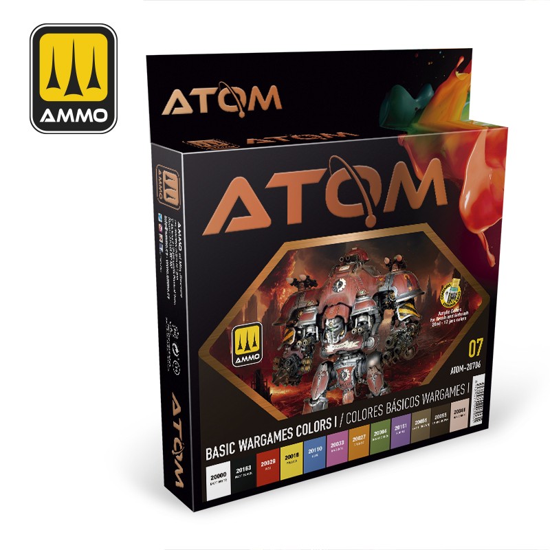 ATOM-20706 MIG Basic Wargames Colors I Paint Set