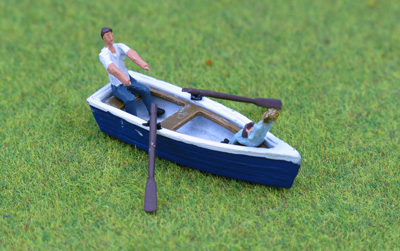 PDZ23 PD Marsh Row boat & figures
