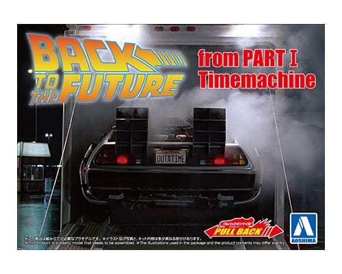 05475 Aoshima 1/43 Pullback BACK TO THE FUTURE PART I TIME MACHINE