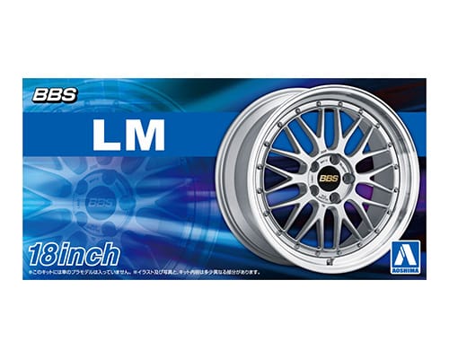 06942 Aoshima 1/24 BBS LM 18inch 4pc WHEEL & TYRE SET