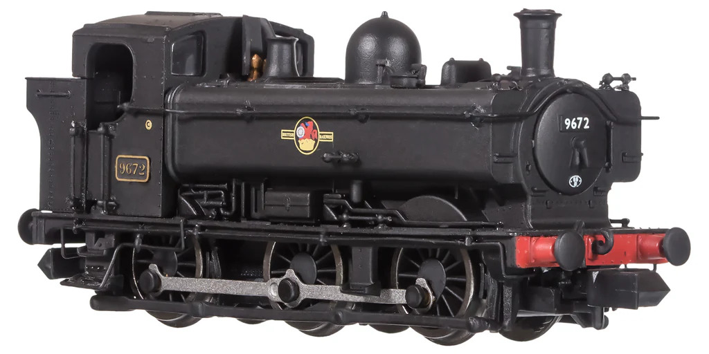 2S-007-034D Dapol Pannier 9672 BR Black Late Crest DCC Fitted