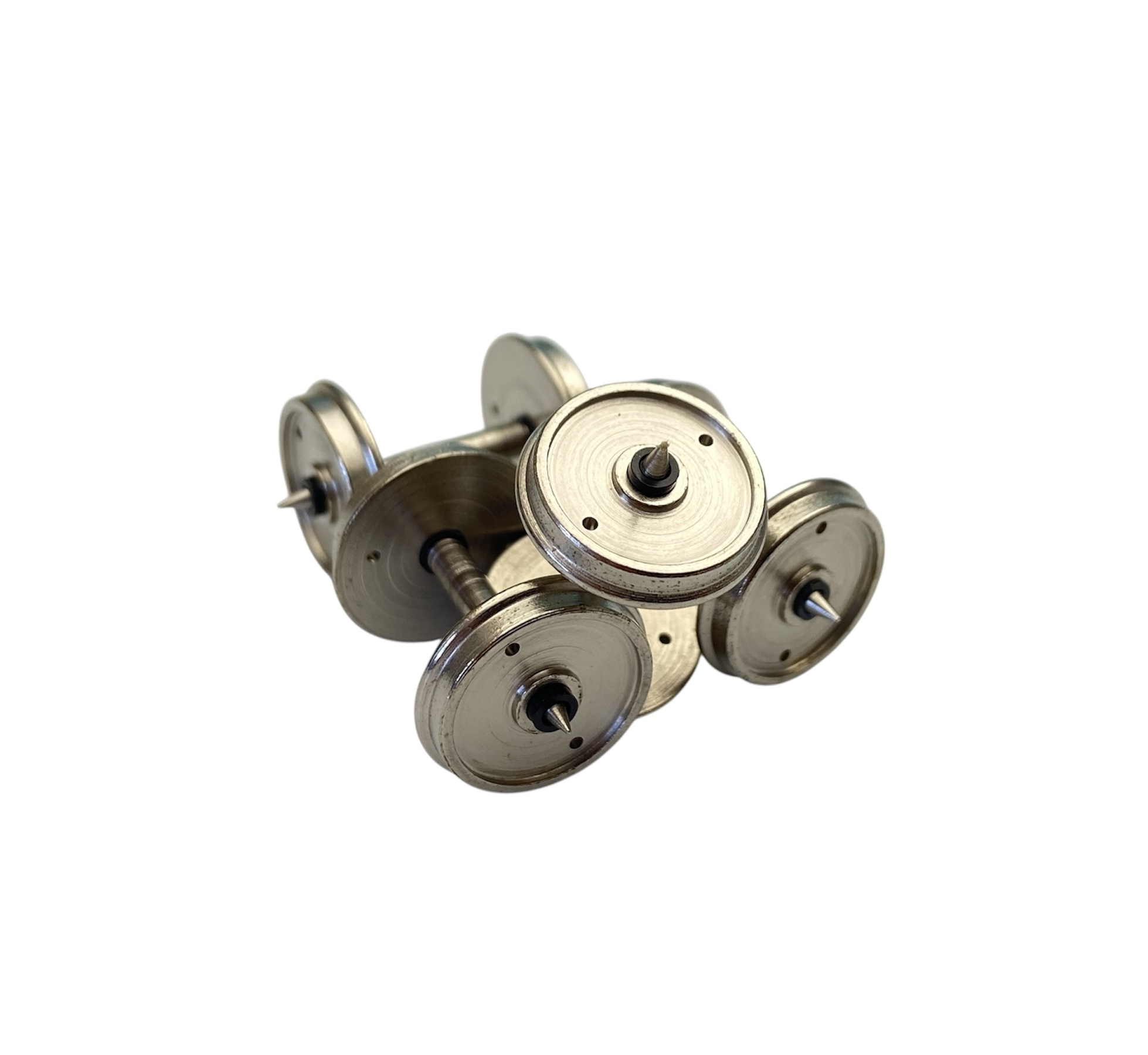 4A-010-001 Dapol Stanier 14mm Coach Wheels Pack 8 wheels on 4