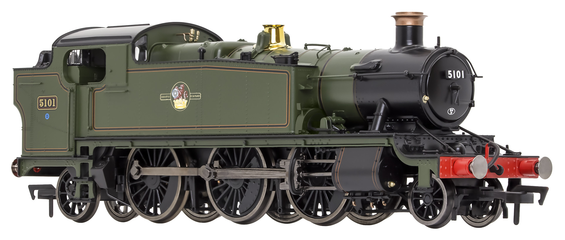 4S-041-015D Dapol LARGE PRAIRIE 5101 BR GREEN LINED DCC