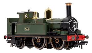 4S-517-006 Dapol 539 Lined GW Green Black Frames Open Cab