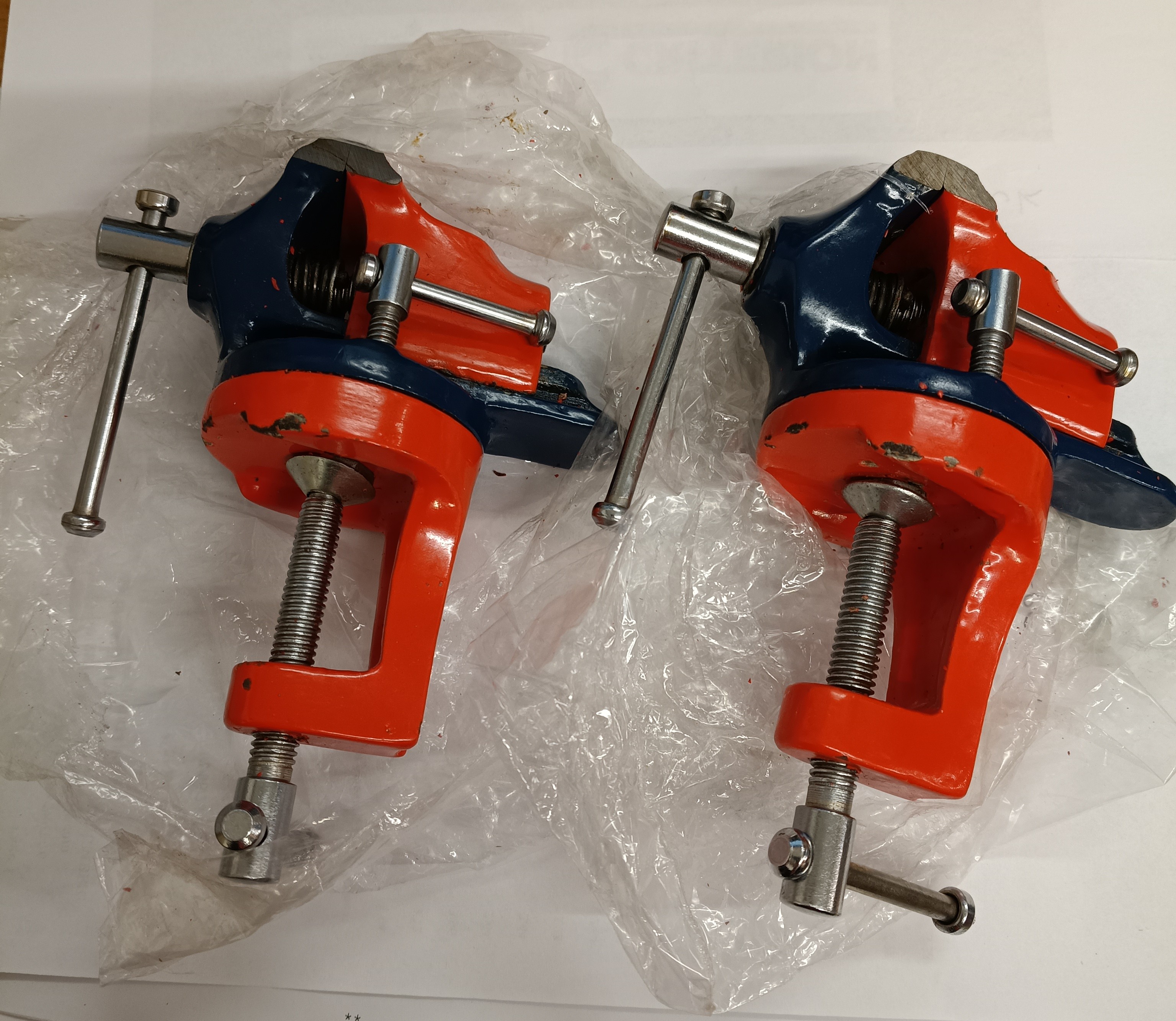 79503a - SINGLE- Superior 'Pearl Finish' Swivel Vice with Bench Clamp - Variation
