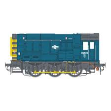 7D-008-020U Dapol Class  08 BR Blue Wasp Stripes Unumbered