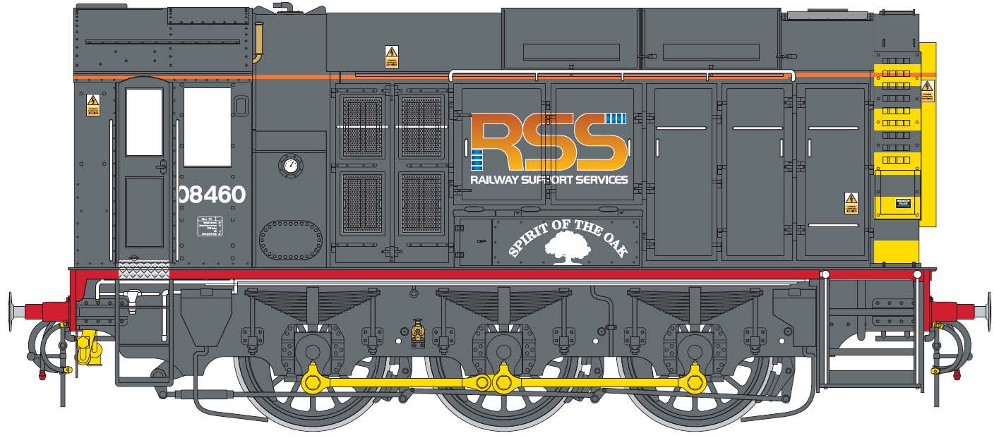 7D-008-021S Dapol Class  08  08460 RSS Spirit of the Oak DCC & Sound