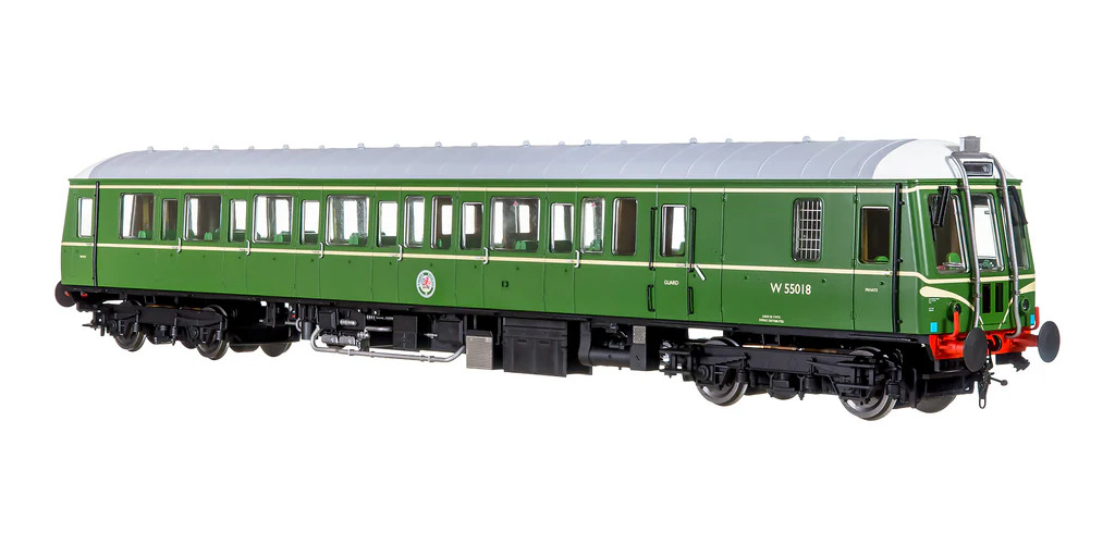 7D-015-006S Class 122 55018 BR Green Speed Whiskers DCC & Sound Fitted
