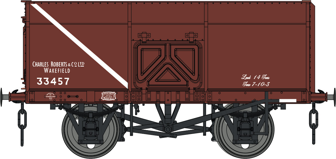 7F-041-002 Dapol 14T Slope Sided Mineral Bauxite 33457 Charles Roberts & Co.