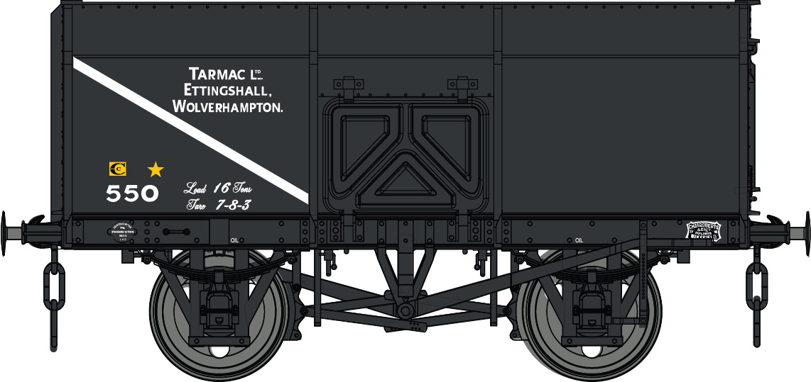 7F-041-006 Dapol 14T Slope Sided Mineral Black 550 Tarmac