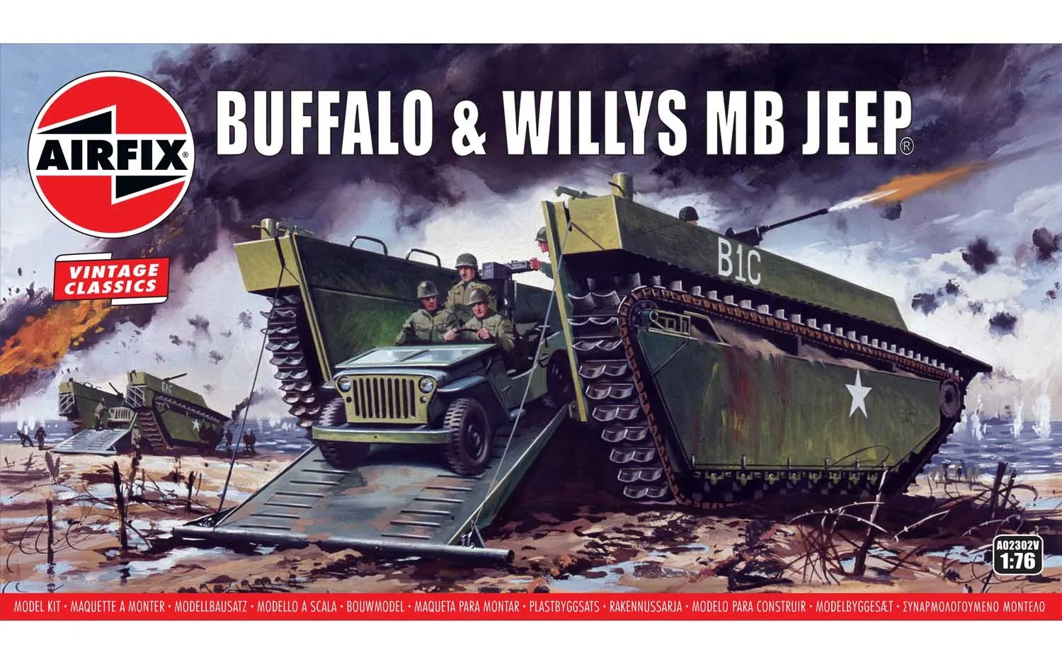 A02302V Airfix Buffalo Willys MB Jeep