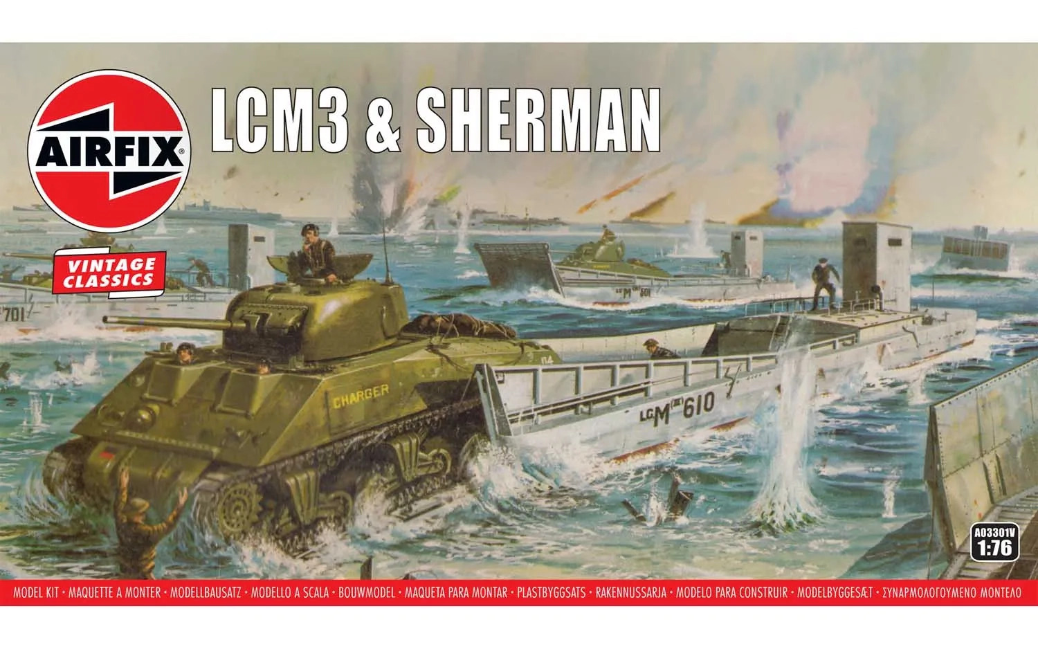 A03301V Airfix LCM3 & Sherman