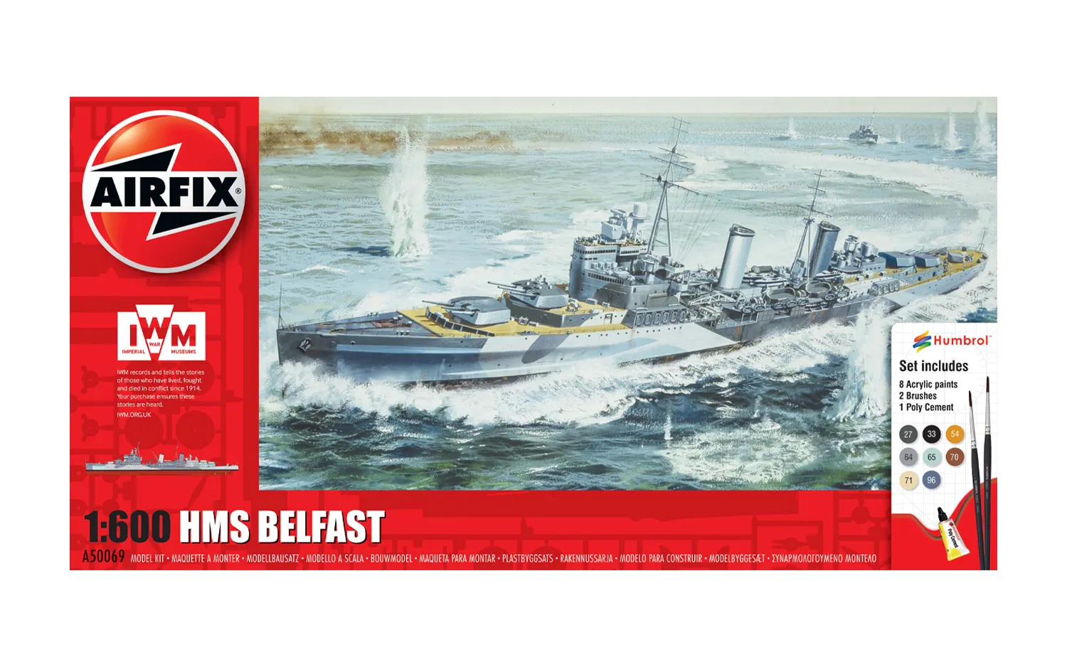 A50069 Airfix HMS Belfast Gift Set