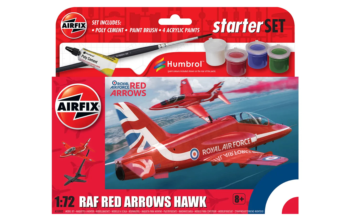 A55002 Airfix Starter Set - Red Arrows Hawk