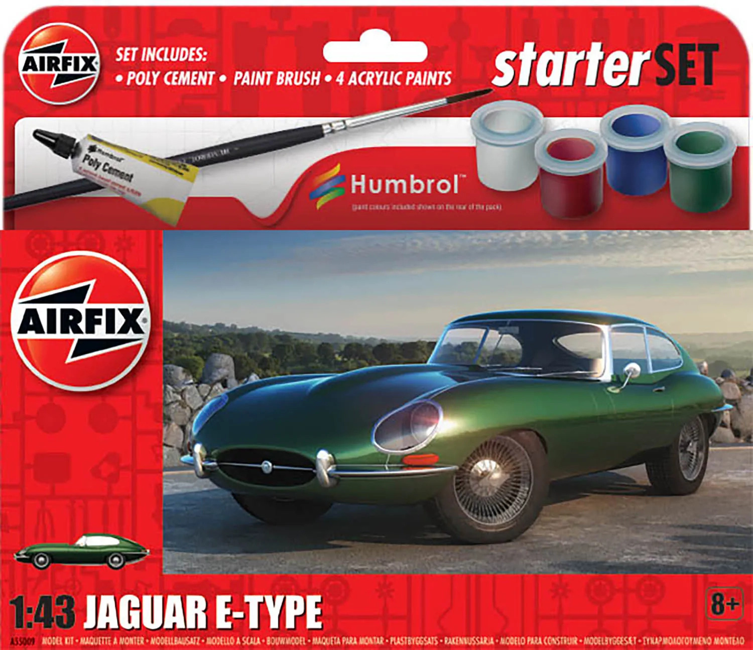 A55009 Airfix Starter Set - Jaguar E-Type