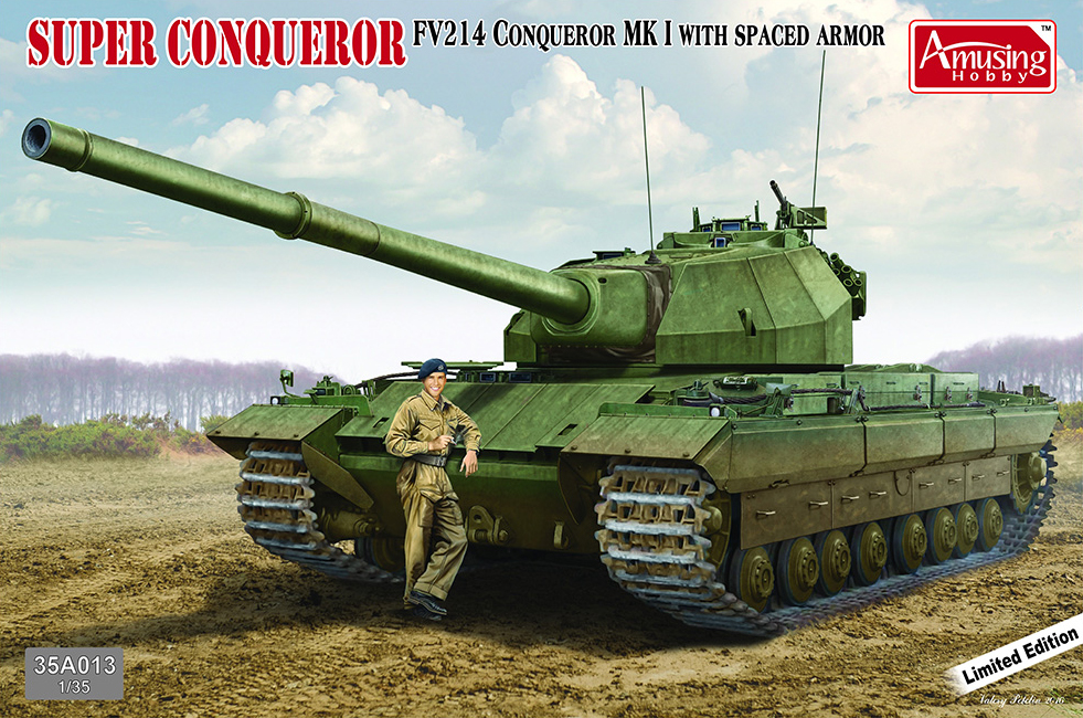 AH35A013 Amusing Hobbies Variant of the Conqueror tank with extra armour protection