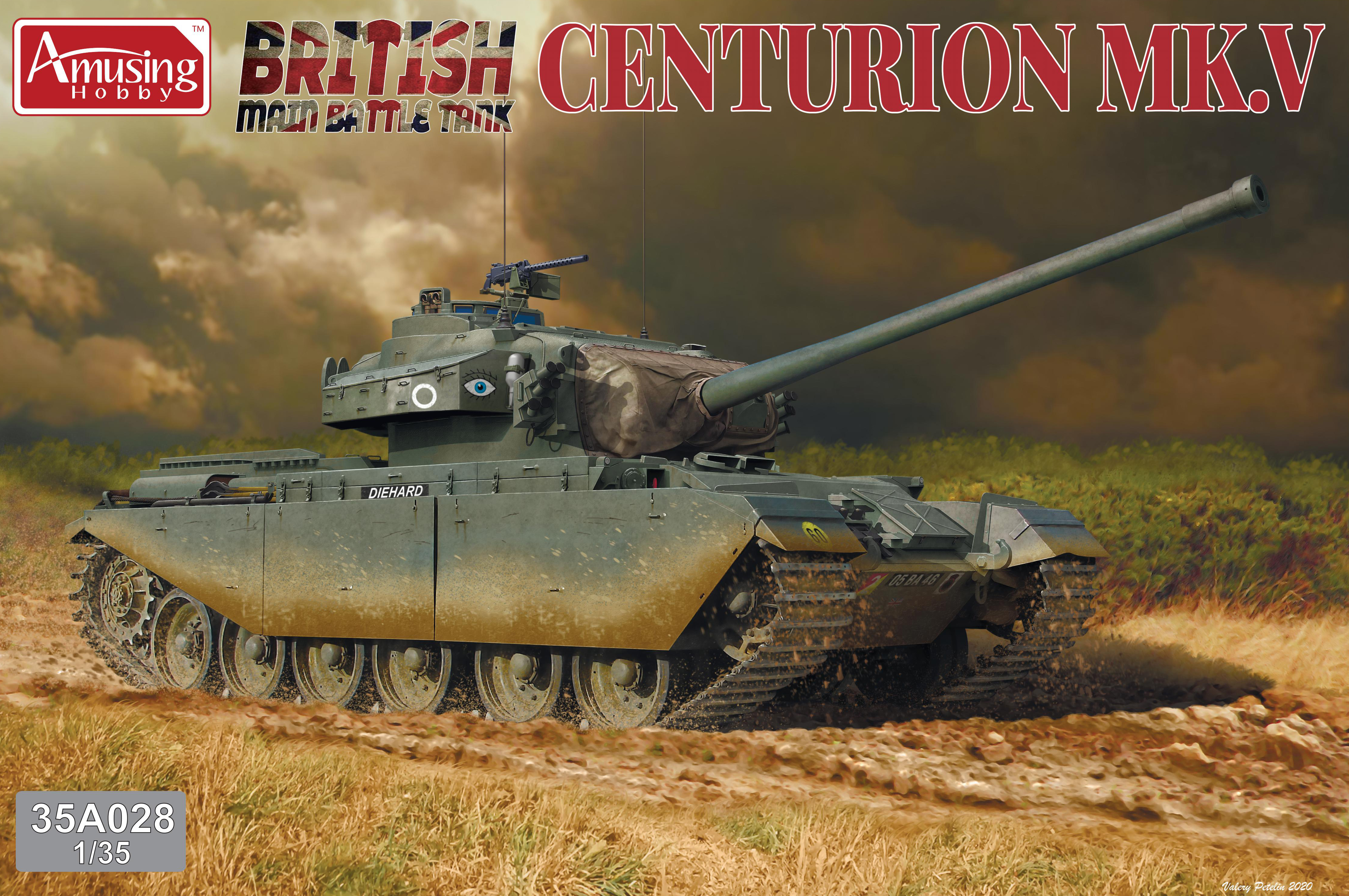 AH35A028 Amusing Hobbies British Main Battle Tank Centurion MK5 includes workable tra