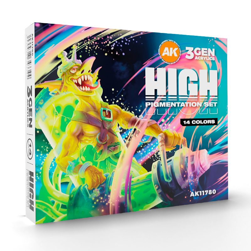 AK11780 HIGH PIGMENTATION SET – 14 COLORS