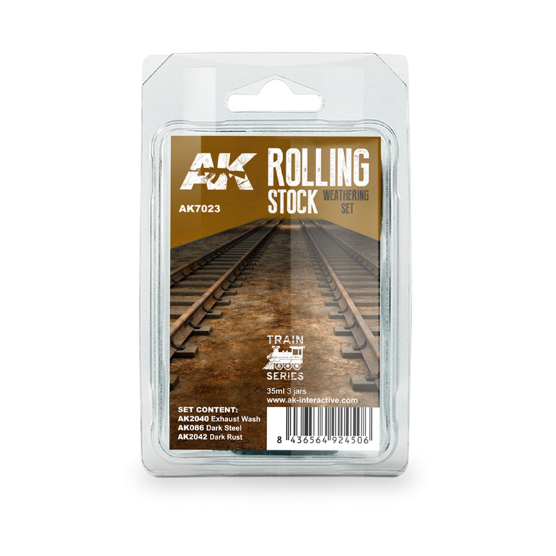 AK7023 AK Interactive ROLLING STOCK WEATHERING SET