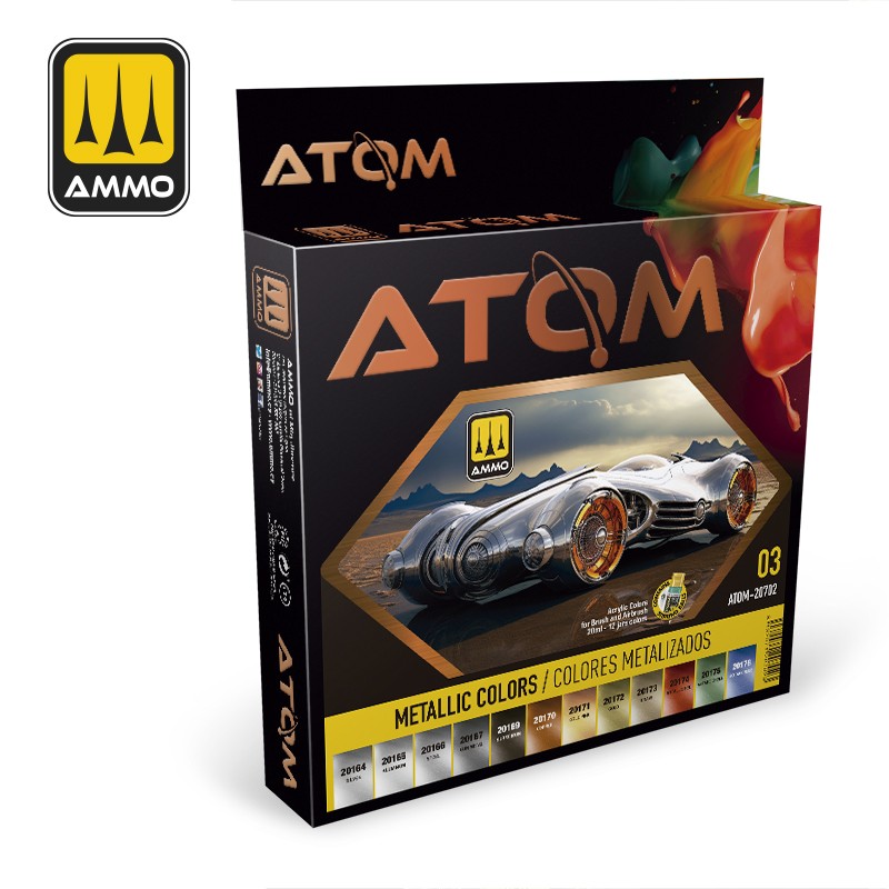 ATOM20702 Mig Metallic Colors Paint Set