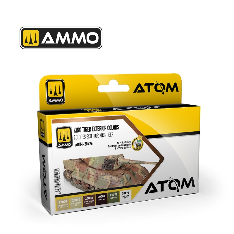 ATOM20726 Mig ATOM King Tiger Exterior Colors Set