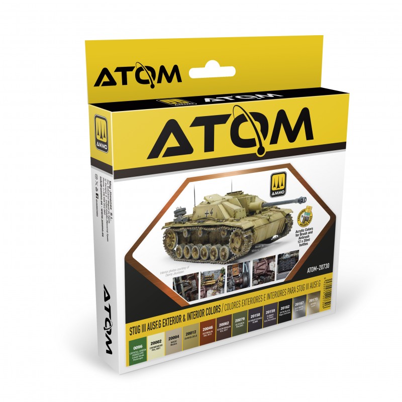 ATOM20730 ATOM STUG III Ausf.G Exterior & Interior Colors Set