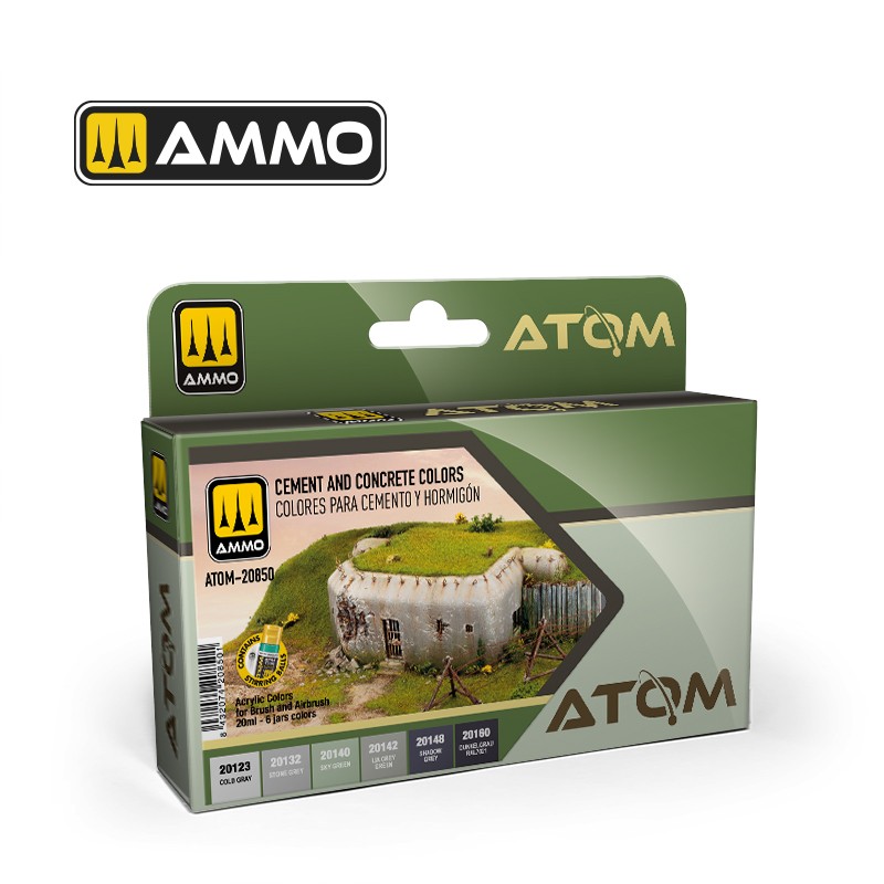 ATOM20850 Mig ATOM Cement and Concrete Colors Set