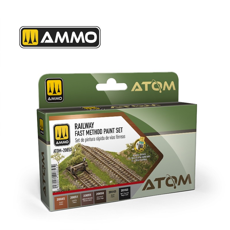 ATOM20853 Mig ATOM Railway Fast Method paint Set