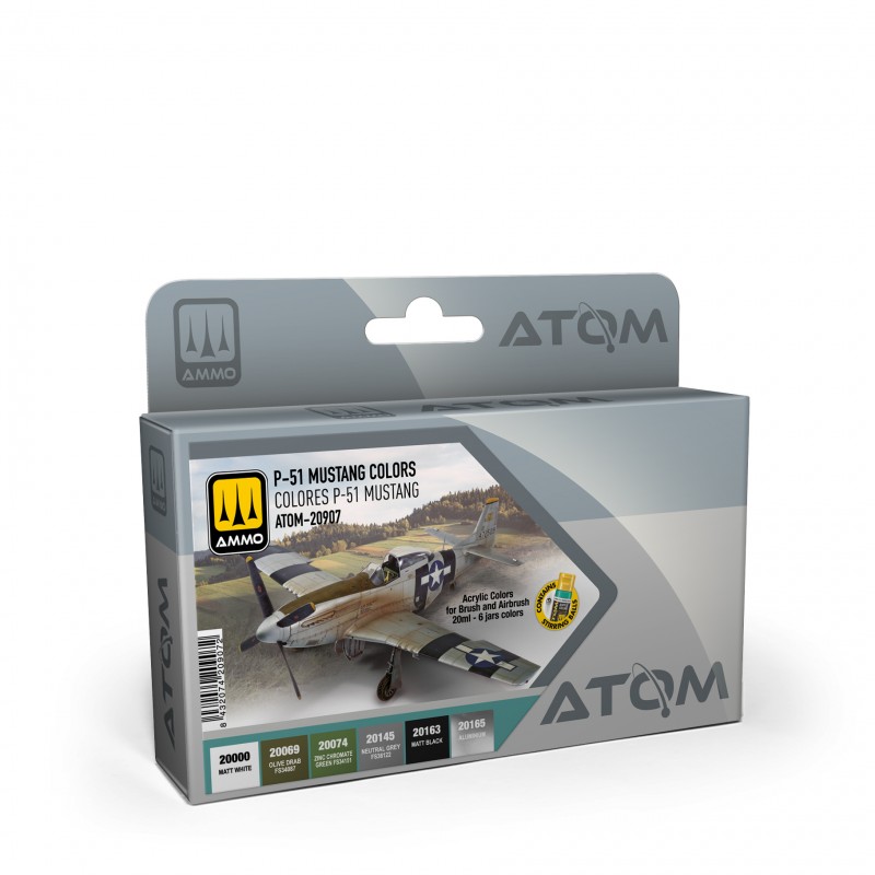 ATOM20907 ATOM P-51 MUSTANG colors Set