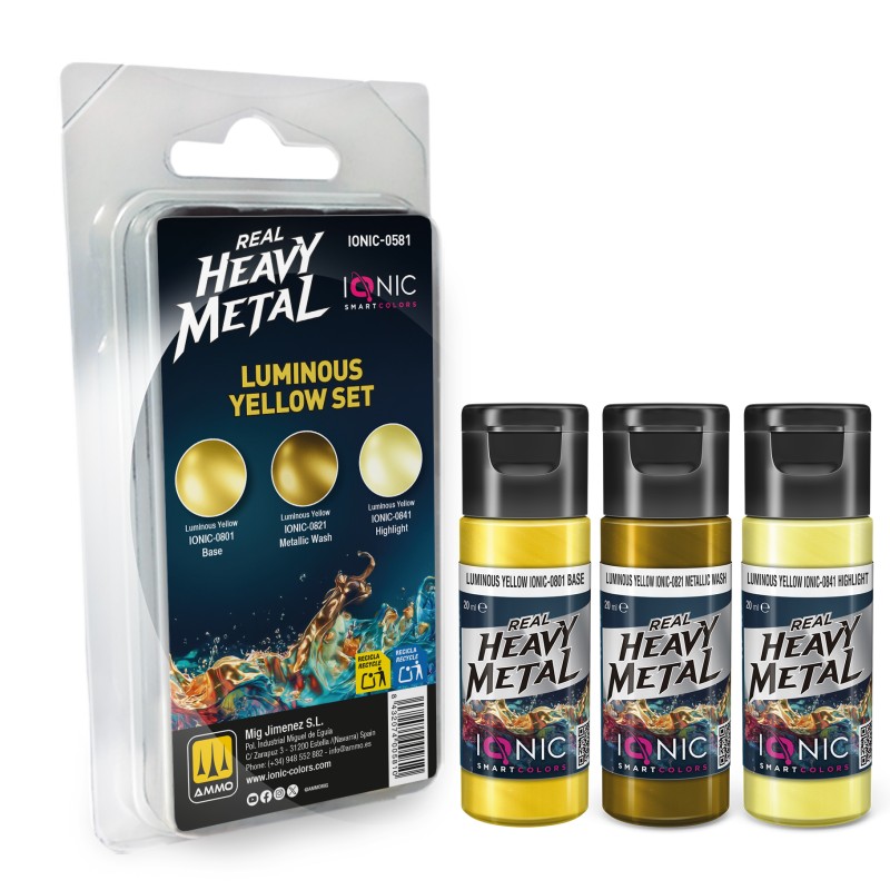 IONIC0581 Real Heavy Metal Luminous Yellow Set